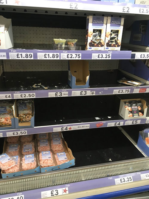 Непогода в Британии привела к нехватке продуктов 