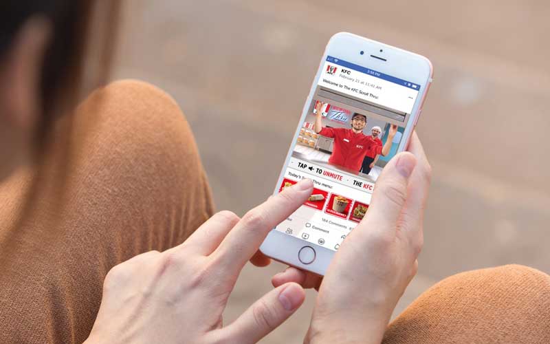 KFC предлагает услуги виртуального помощника для приема заказов в Facebook