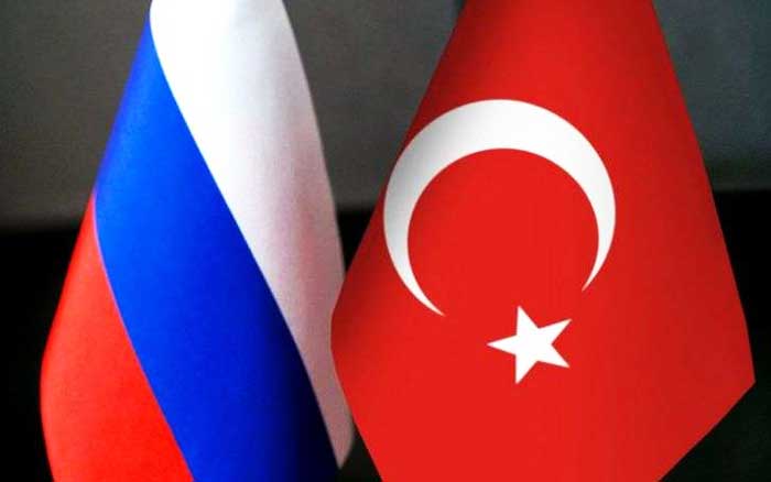 Флаги России и Турции