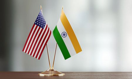 Флаги Индии и США