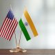 Флаги Индии и США
