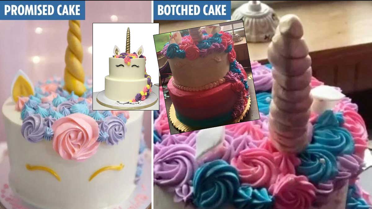 Заказной торт для пятилетней дочери разгневал мать