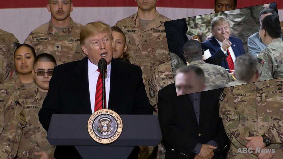Трамп устроил обед в честь Дня благодарения для военных США в Афганистане