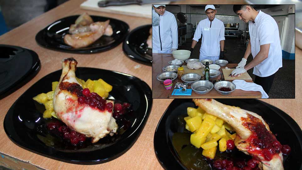 В Казахстане шеф-повар престижного ресторана провел мастер-класс для осужденных