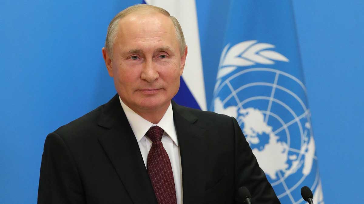 Владимир Путин в ходе видеообращения на пленарном заседании 75-й Генассамблее ООН