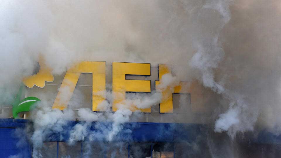 После поджога гипермаркета "Лента" в Томске завели уголовное дело