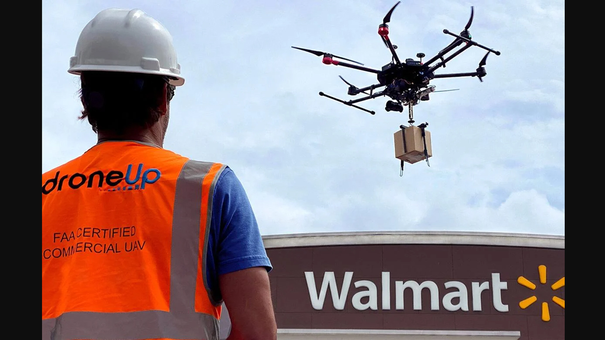 Walmart расширяет сеть доставки с помощью дронов в США