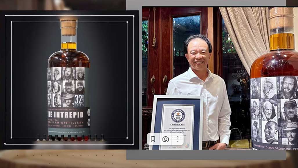Вьетнамский коллекционер стал обладателем самой большой бутылки виски в мире